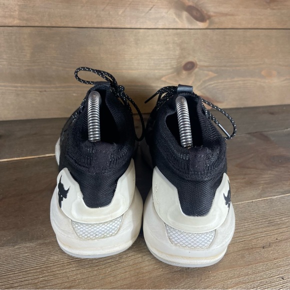 under armour project rock womens size 7 shoes black gym lifting sneakers - Picture 5 of 8